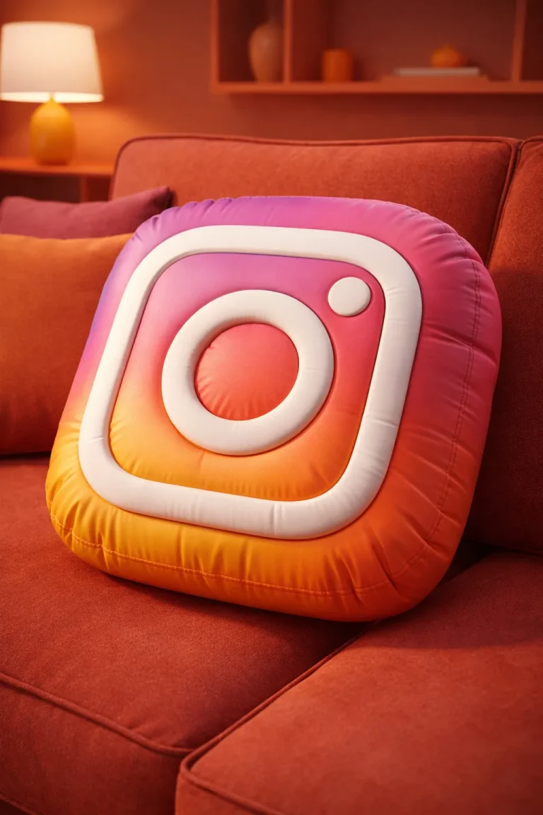 ロゴをそのまま枕に