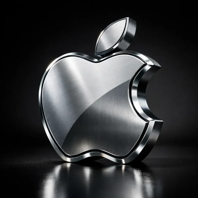 メタリックなロゴ